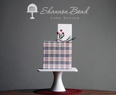 Modern Christmas Cake - Cake by Shannon Bond Cake Design