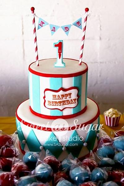 Circus Birthday Bash! - Cake by SweetAsSugar
