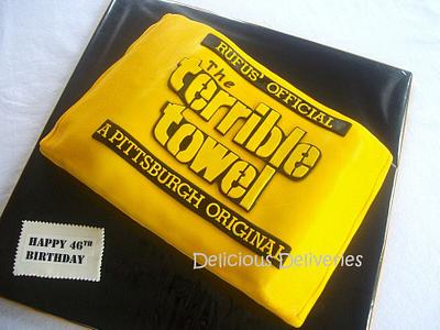 The Terrible Towel - Cake by DeliciousDeliveries