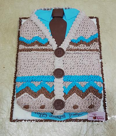 Grandfather's Cardigan - Cake by Michelle's Sweet Temptation