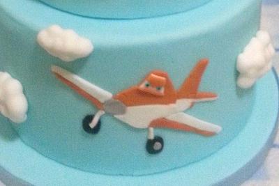 Disney planes 2 tier cake - Cake by Treat Sensation