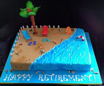 Beach themed cake - Cake by jameela
