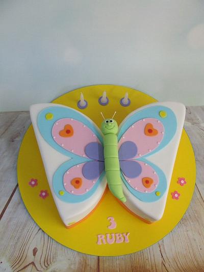 Ruby's butterfly cake - Cake by Cake A Chance On Belinda