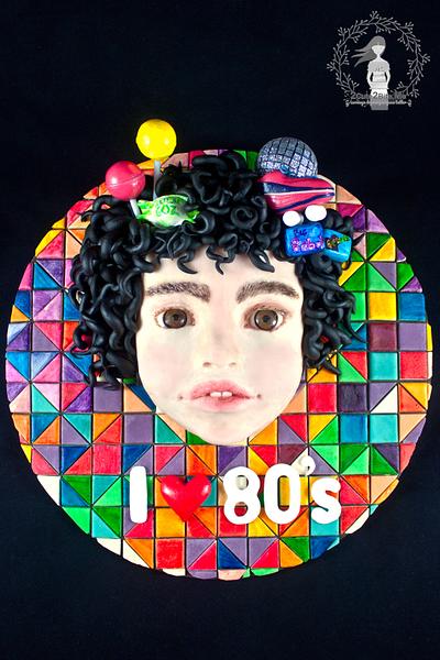 80's on my mind|I Love 80's Collaboration - Cake by 2cute2biteMe(Ozge Bozkurt)