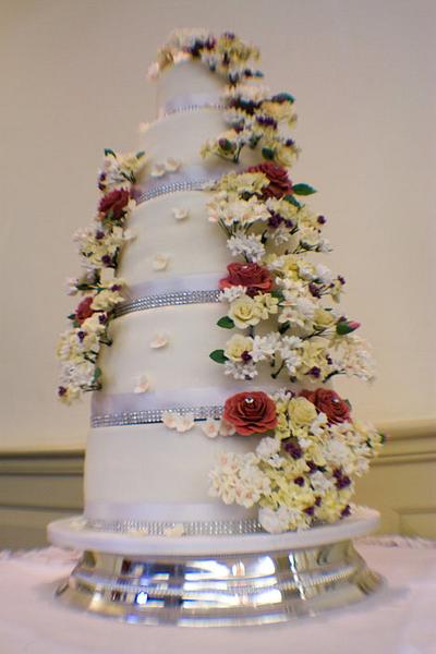 10 Tier Wedding Cake - Cake by chezza79