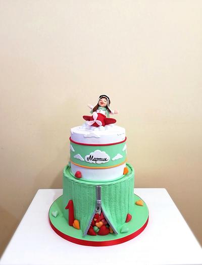 First birthday cake  - Cake by KamiSpasova