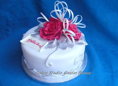 Cake for silver wedding anniversary. - Cake by Irina Vakhromkina