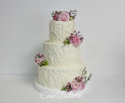 Simple Wedding Cake - Cake by Donna Tokazowski- Cake Hatteras, Martinsburg WV