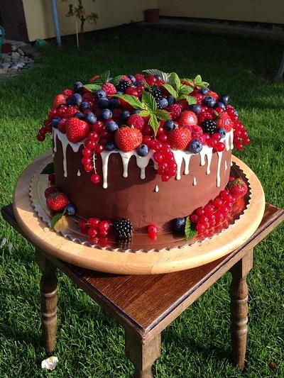 Chocolate fruit cake - Cake by Klaudiasbakery
