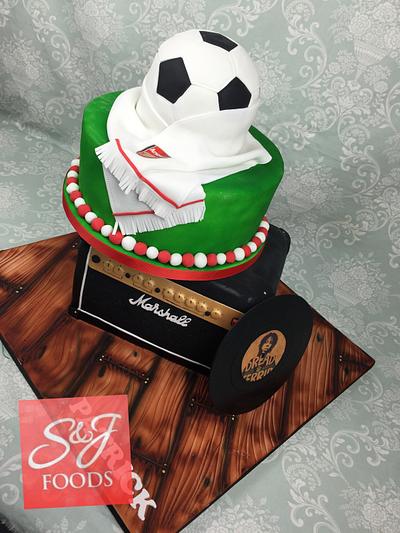 Arsenal and music lover  - Cake by S & J Foods