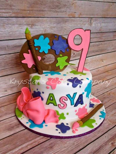 Art Party - Cake by Krystal's Cake Company