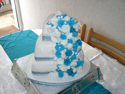 Becky & Gareth's wedding cake - Cake by Anita's Cakes