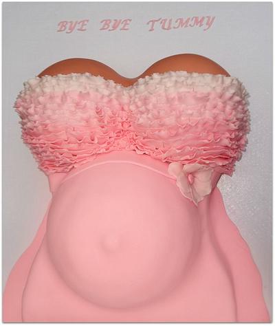Pink belly cake - Cake by Laura Barajas 