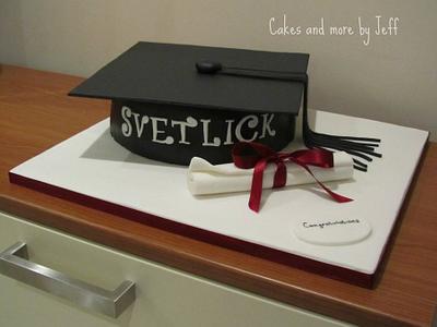 Graduation Cake - Cake by Jeffreys Cakes and Bakes