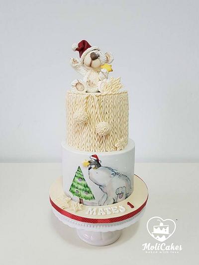 Knitted  cake  - Cake by MOLI Cakes