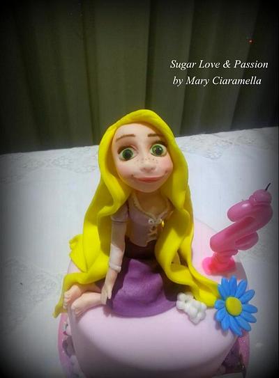 My daughter's birthday - Rapunzel cake - Cake by Mary Ciaramella (Sugar Love & Passion)