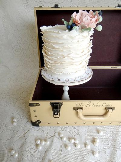 Tall & Ruffled. - Cake by Firefly India by Pavani Kaur