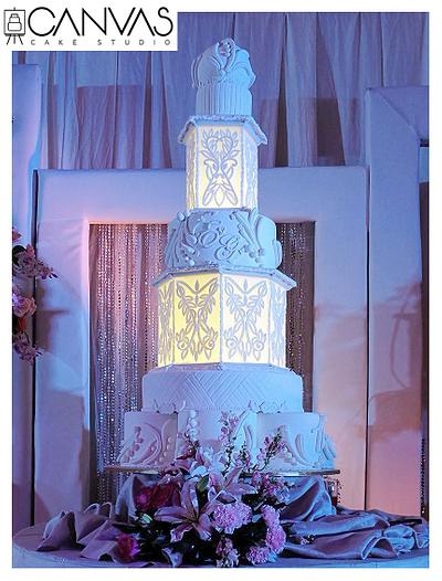 Lantern Wedding Cake  - Cake by Larisse Espinueva