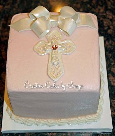 Christening Cake - Cake by Sonya