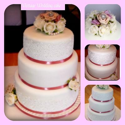 Vintage wedding cake  - Cake by elaine