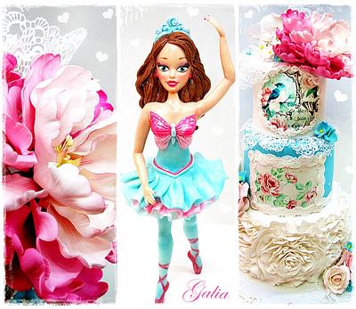 Giselle ....Barbie pink slippers - Cake by Galya's Art 