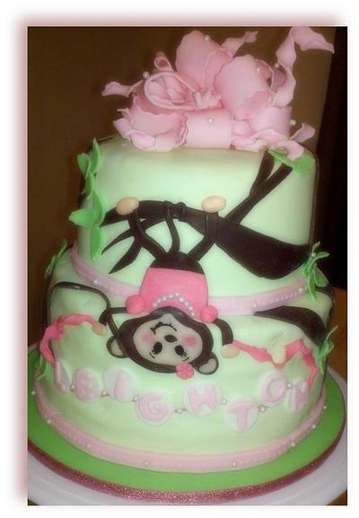 Monkey Baby Shower - Cake by Charis