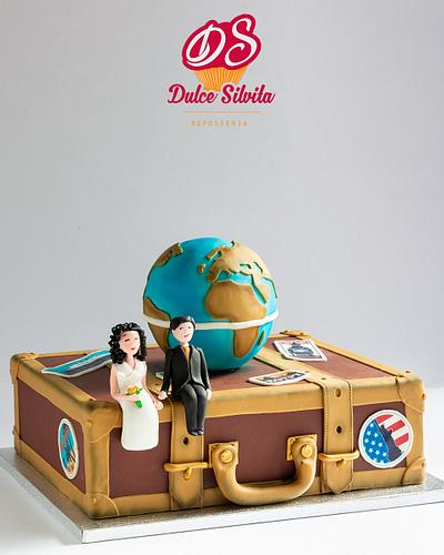 Wedding Cake for a traveling couple - Cake by Dulce Silvita