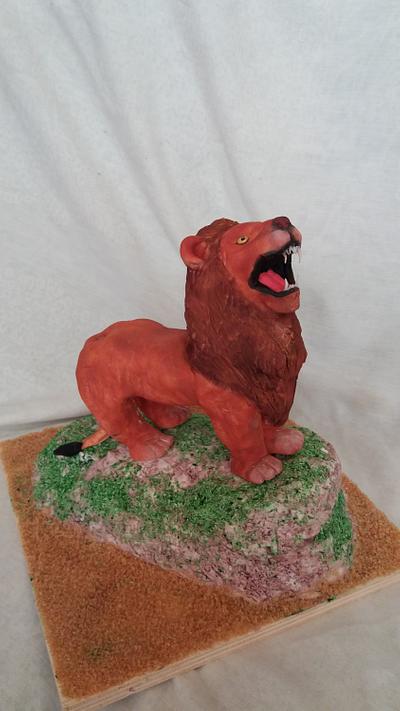 Lion topper - Cake by Petra