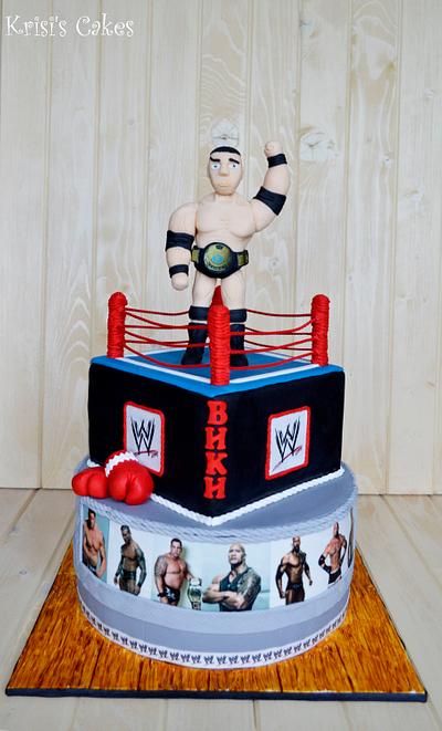 cake wrestler - Cake by KRISICAKES