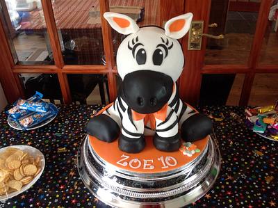 Zebra 3D cake for my daughter - Cake by Daizys Cakes