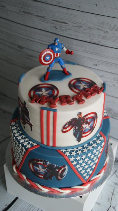 Captain America cake - Cake by Cake Garden 