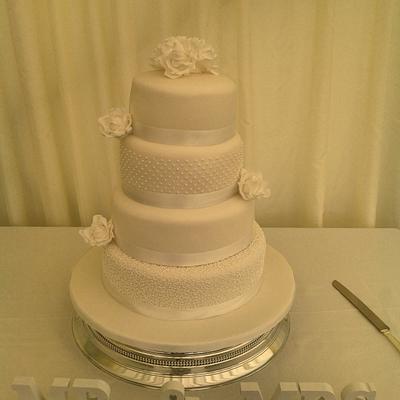 Laura's wedding cake - Cake by Iced Images Cakes (Karen Ker)