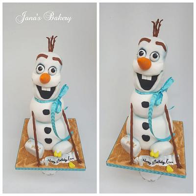 3D Olaf cake - Cake by Jana Bleeker-Antoninova