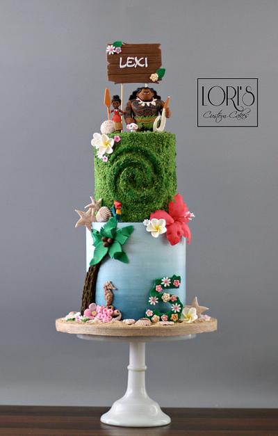 Moana theme cake  - Cake by Lori Mahoney (Lori's Custom Cakes) 