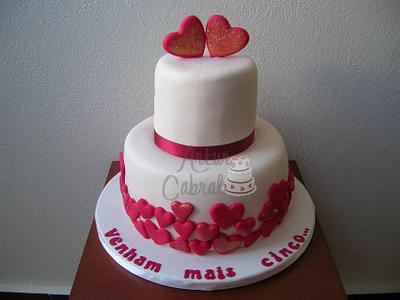 Wedding 5th Aniversary - Cake by Artur Cabral - Home Bakery