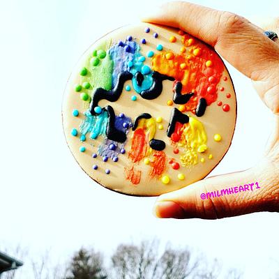 Autism cookie ❤🧡💛💚💙💜 - Cake by Milmheart