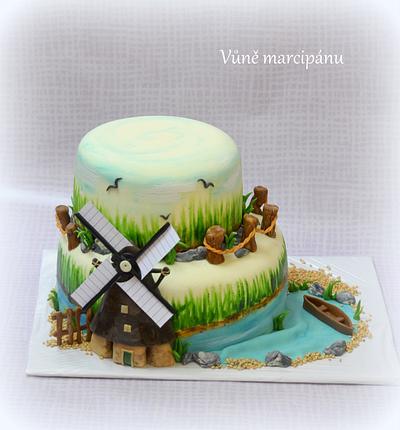 Windmill - Cake by vunemarcipanu