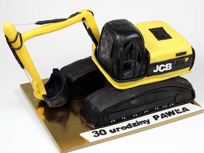 JCB Excavator Birthday Cake - Cake by Beatrice Maria