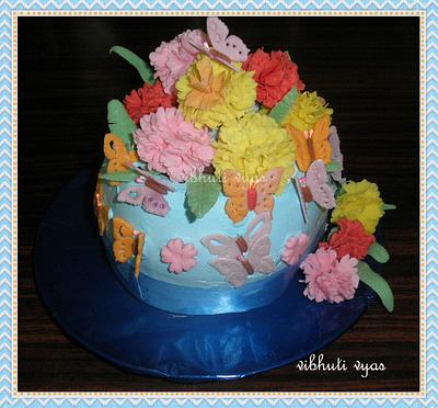 flower cake - Cake by vibhuti