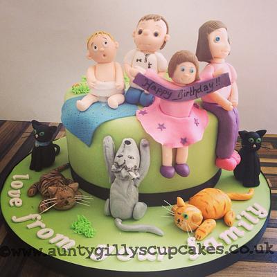 Family Cake - Cake by Gill Earle