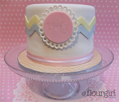 Birthday Cake - Chevrons & Sparkles - Cake by Julie