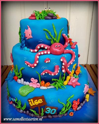 Underwater cake - Cake by Sam & Nel's Taarten