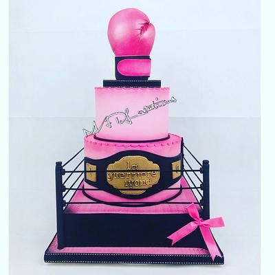 Boxe cake - Cake by Cindy Sauvage 