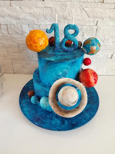Galaxy cake - Cake by Milena Nikolic