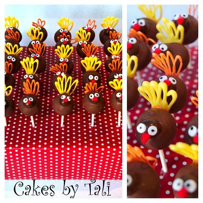 Turkey cake pops! - Cake by Tali