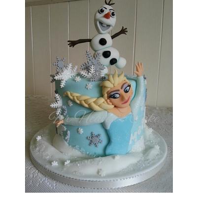 Frozen for Maidie - Cake by Bobbie-Anne Wright (For Heaven's Cake)