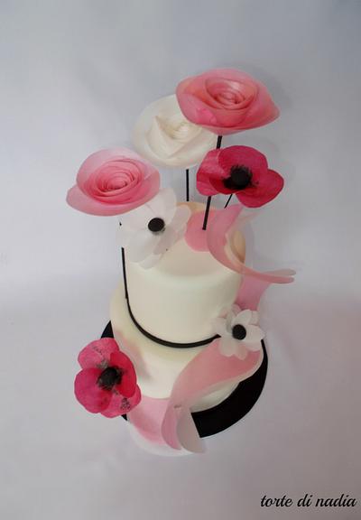 wafer paper flowers - Cake by tortedinadia