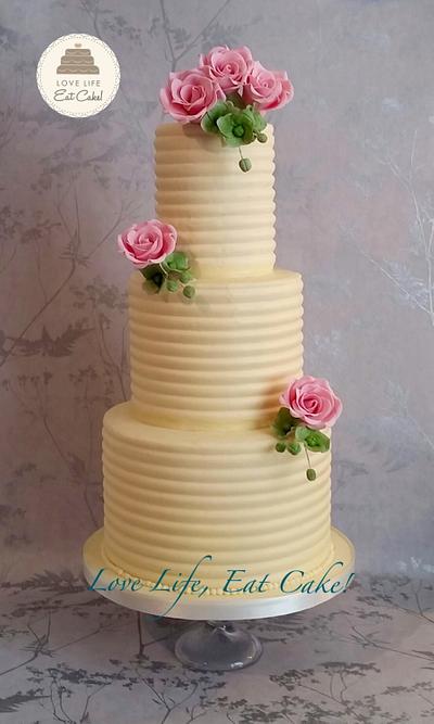 Rob & Nadine's wedding cake - Cake by Love Life, Eat Cake! by Michele