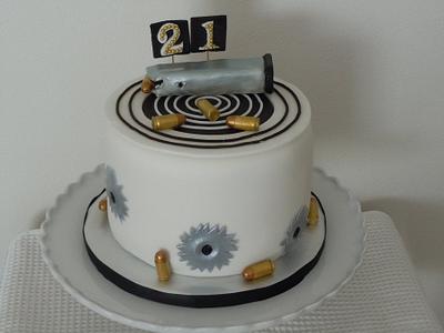 Target and bullets - Cake by Karen Seeley