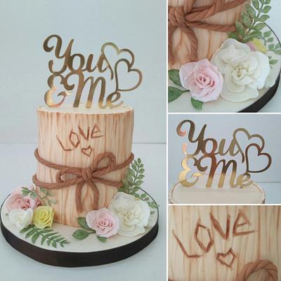 Romantic anniversary cake  - Cake by Artym 
